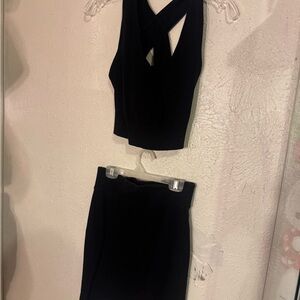 EXPRESS Black Women's Skirt Set